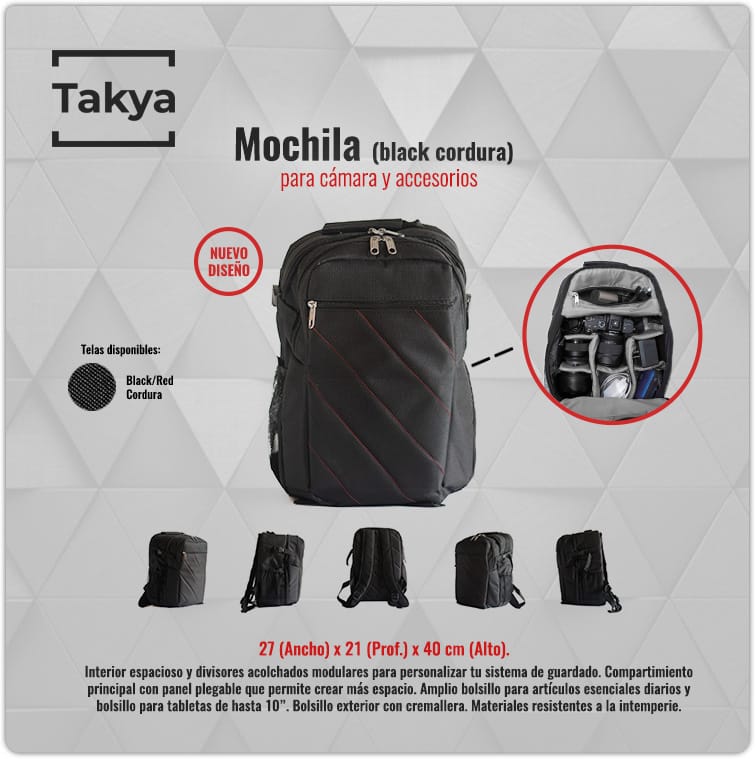 MOCHILA TAKIA EQUIPO FOTOGRAFICO